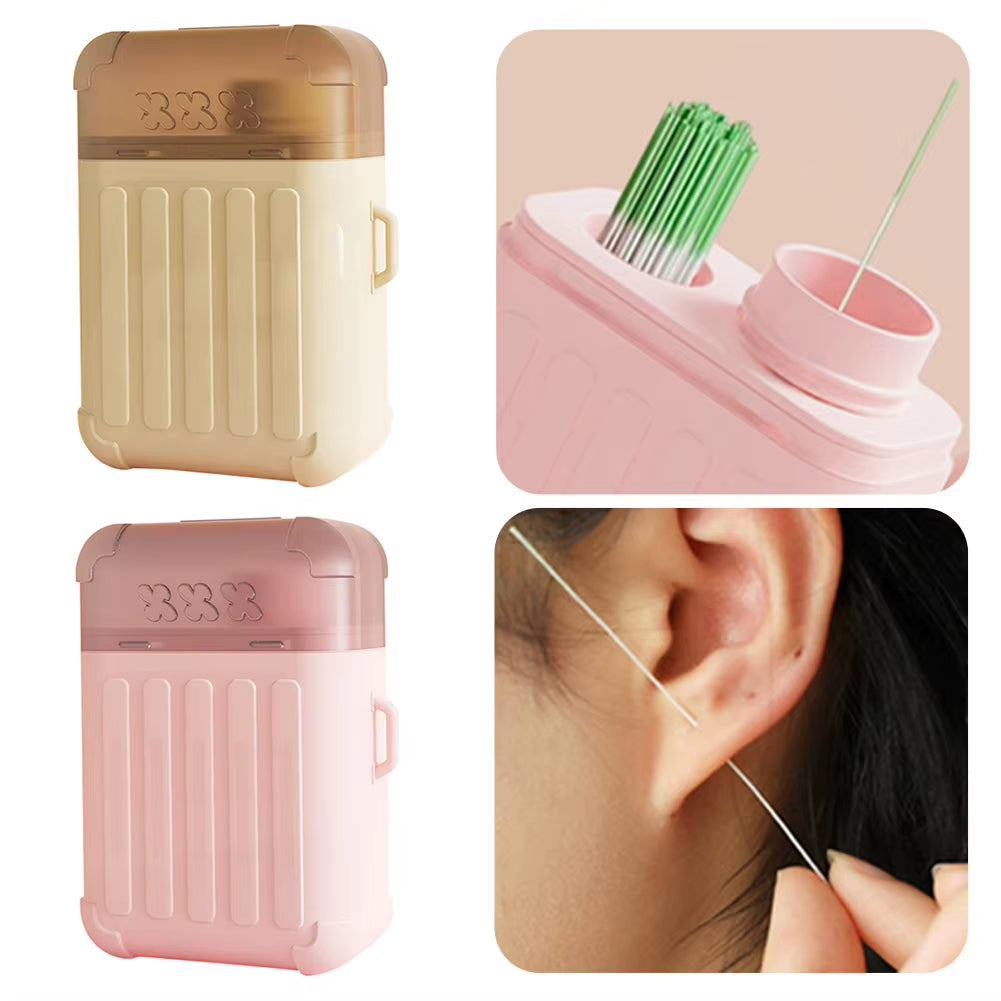180/240PC Ear Piercing Cleaning Effective Ear Hole Cleaner Tool Disposable Earrings Hole Clean Paper Line for Removing Dirt Odor